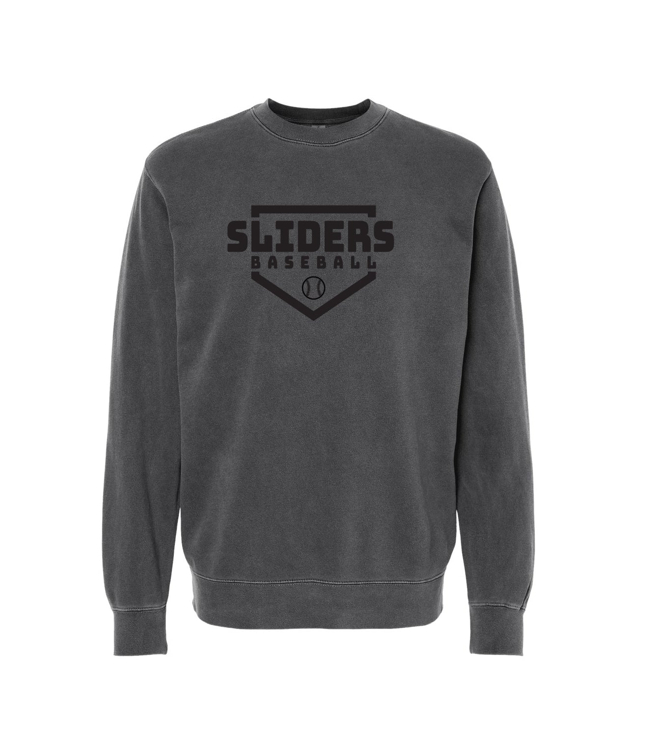 Adult Crewneck | SLIDERS | Faded Black