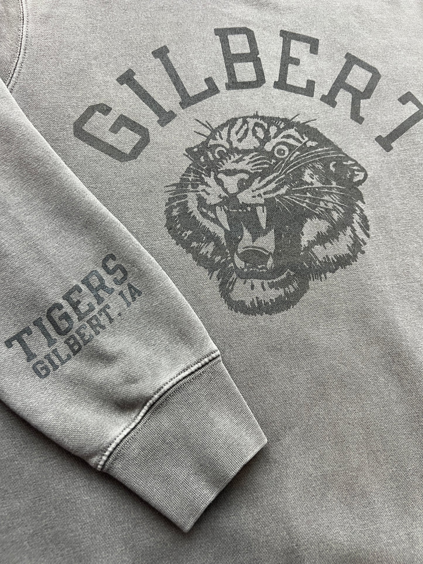 Adult Crewneck | Vintage Tiger | Faded Black