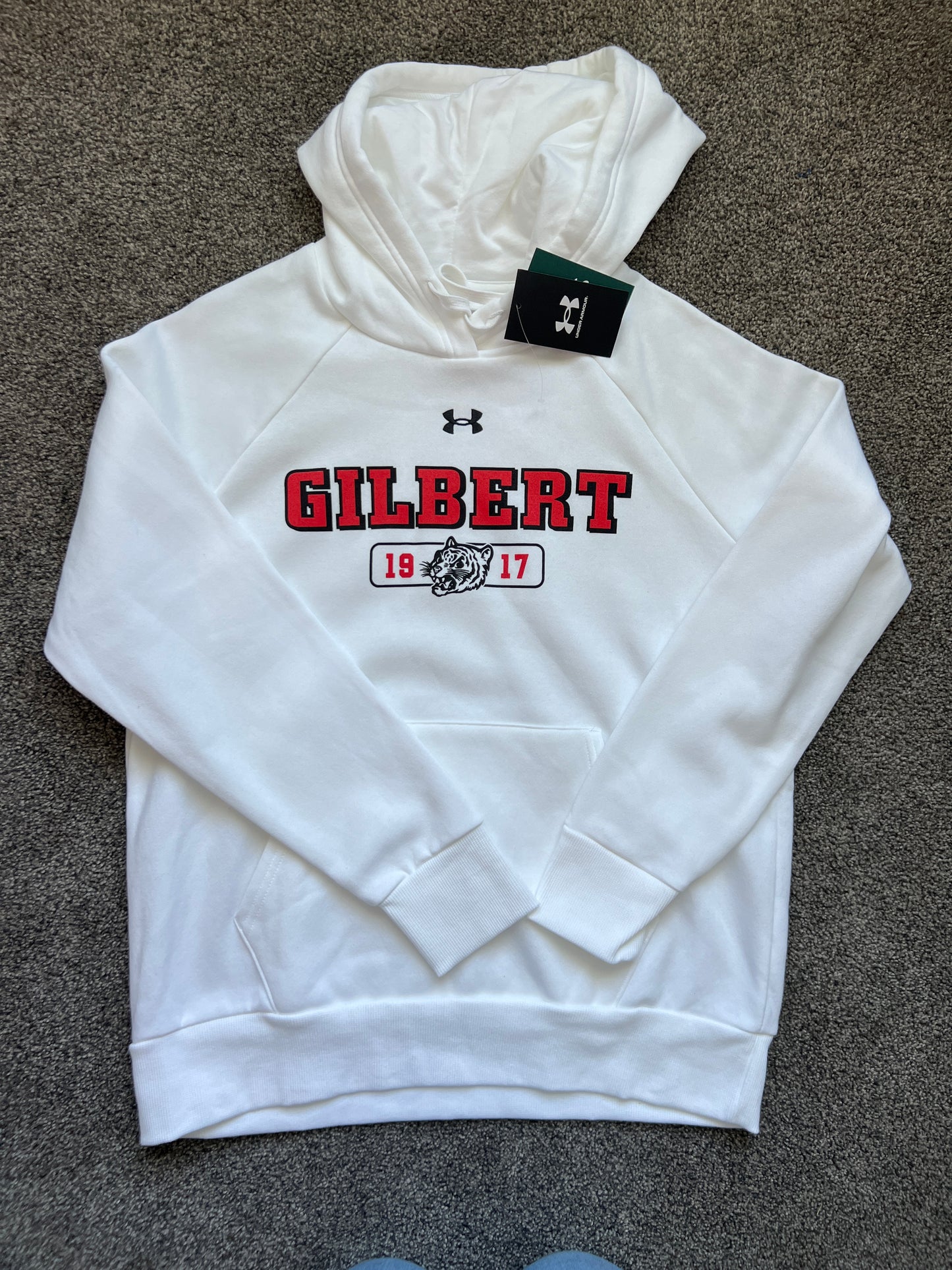 Women's MEDIUM Hoodie | Under Armour 1917 | White