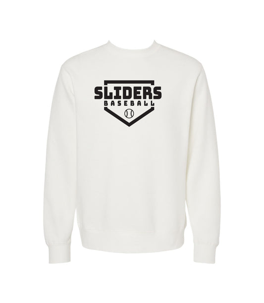 Adult Crewneck | SLIDERS | White