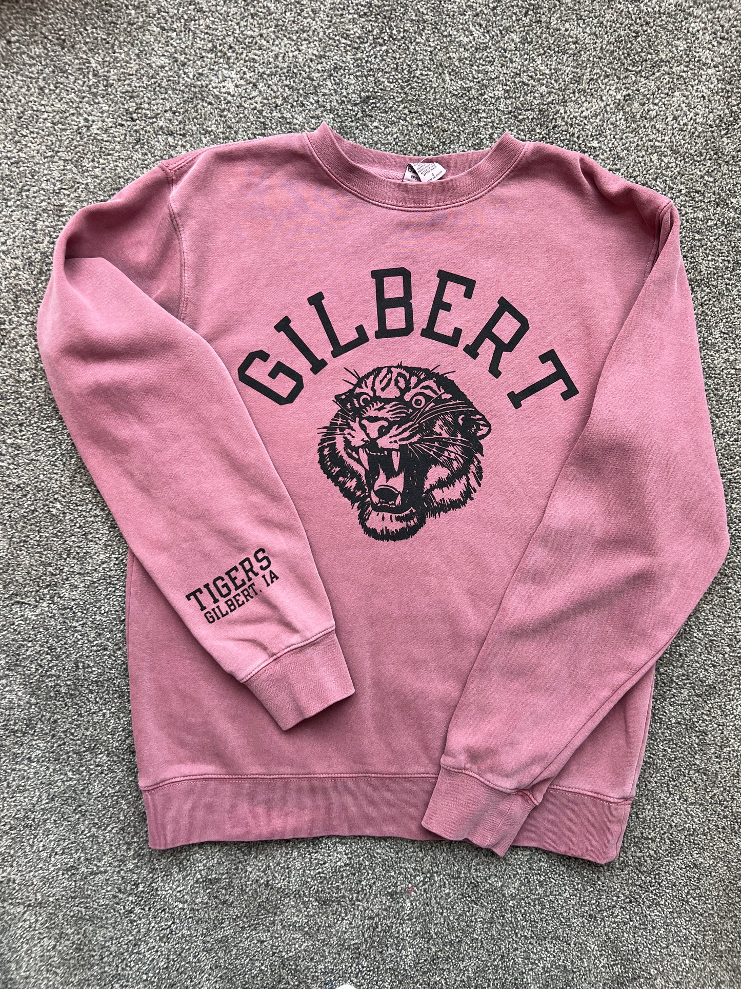 Adult Crewneck | Vintage Tiger | Faded Red