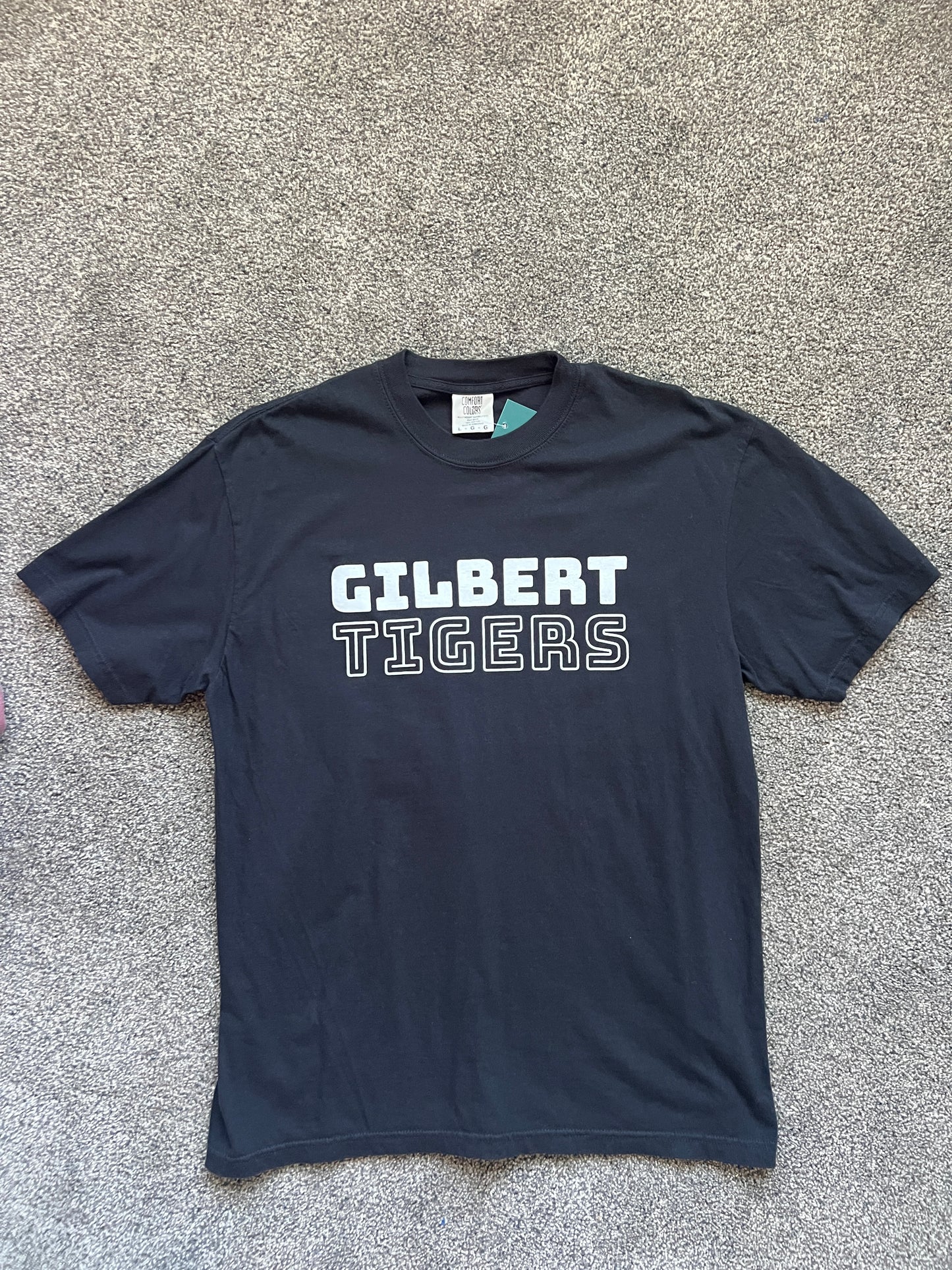 Adult LARGE Tee | Comfort Colors LINES | Black