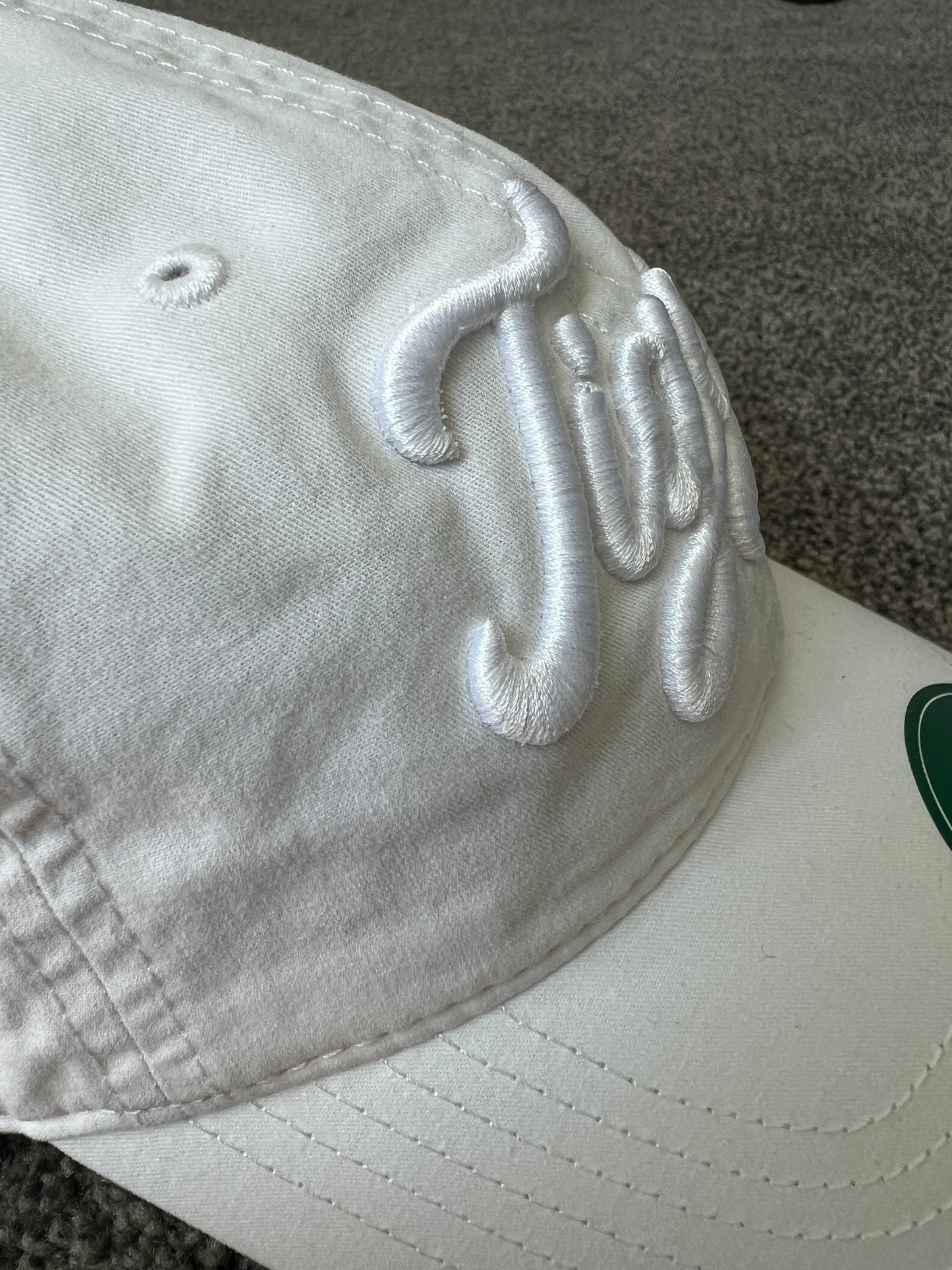 Vintage Tigers Hat : White with White