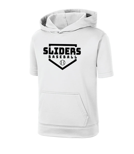 Youth Short Sleeve Hoodie | Sport Tek SLIDERS | White